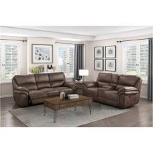 8517BRW*2 2PC SETS Double Reclining Sofa + Love Seat