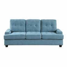 9367BUE-3N Sofa with Drop-Down Cup Holders