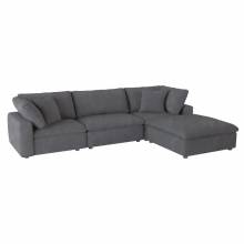 9546GY*4OT 4-Piece Modular Sectional with Ottoman