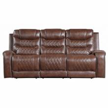9405BR-3 Double Reclining Sofa with Center Drop-Down Cup Holders, Receptacles and USB Ports