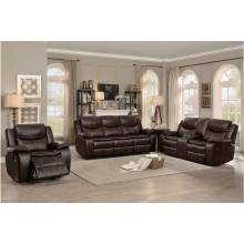 8230BRW*3 3pc Set: Sofa, Love, Chair