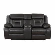 8229NDG-2PW Power Double Reclining Love Seat with Center Console