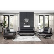 8219BLK*3 3PC SETS Sofa + Love Seat + Chair