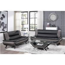8219BLK*2 2PC SETS Sofa + Love Seat