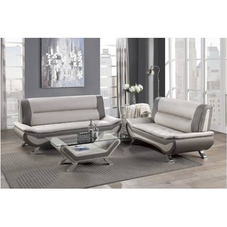 8219BEG*2 2PC SETS Sofa + Love Seat