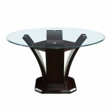 710-54* Round Dining Table, Glass Top