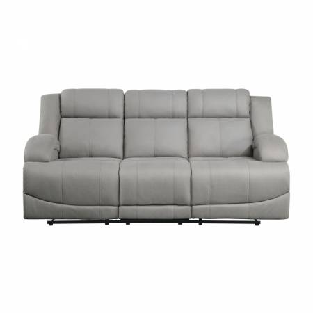 9207GRY-3 Double Reclining Sofa
