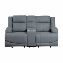 9207GPB-2 Double Reclining Love Seat with Center Console