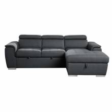 9355CC*22LRC 2-Piece Sectional with Pull-out Bed and Adjustable Headrests