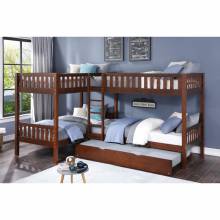 B2013CNDC-1R* Corner Bunk Bed with Twin Trundle
