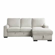 9468BE*2RC2L 2-Piece Sectional with Pull-out Bed and Right Chaise with Hidden Storage