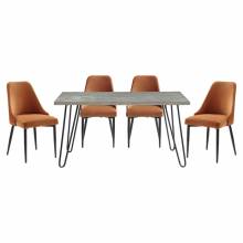 5817-60*5RN 5PC SETS Dining Table + 4 Side Chairs