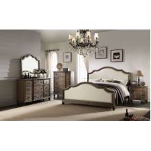26104CK-4PC 4PC SETS Baudouin California King Bed + Dresser + Mirror + Nightstand