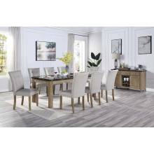 DN00553-9PC 9PC SETS Charnell Dining Table + 8 Side Chairs