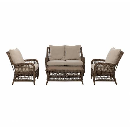 Bari 4pc Seating Set with Love Seat Glider 3yr Warranty