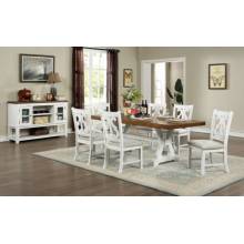CM3417T-7PC 7PC SETS AULETTA DINING TABLE + 6 CHAIRS