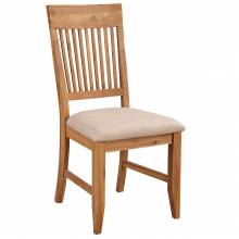 8812 Alpine Furniture 8812-02 Aspen Slat Back Dining Chair Iron Brush Natural