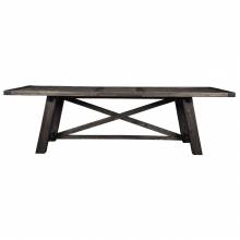 1468 Alpine Furniture 1468-22 Newberry Extension Dining Table Salvaged Grey