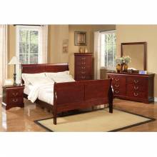 2700 Alpine Furniture 2704 Louis Philippe II 5 Drawer Tall Boy