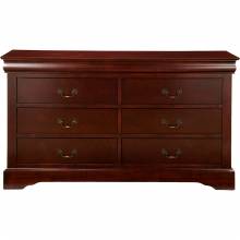 2700 Alpine Furniture 2704 Louis Philippe II 5 Drawer Tall Boy