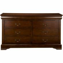 2200 Alpine Furniture 2201 West Haven 6 Drawer Dresser Cappuccino Finish