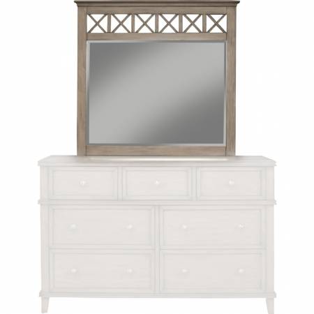 1055 Alpine Furniture 1055-06 Potter Mirror French Truffle Finish