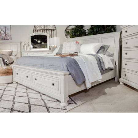 B742 Robbinsdale Cal King Sleigh Storage Bed