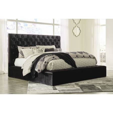 B758 Lindenfield Cal King UPH Storage Bed