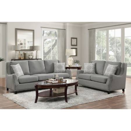 9339GY*2 2PC SETS Sofa + Love Seat