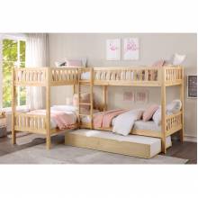 B2043CN-1R* Corner Bunk Bed with Twin Trundle