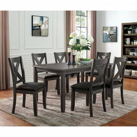 CM3153GY-T-7PC 7PC SETS CILGERRAN I DINING TABLE + 6 Side Chairs