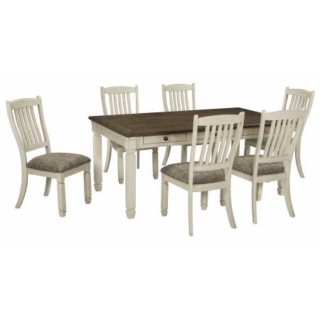 D647 Bolanburg 7PC SETS Rectangular Dining Room Table + 6 Side Chairs
