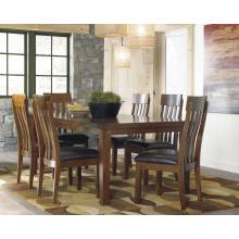 D594 7PC SETS Ralene RECT DRM Butterfly EXT Table + 6 Side Chairs