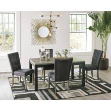 D294 5PC SETS Dontally Rectangular Dining Room Table + 4 Side Chairs