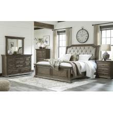B813 Wyndahl 4PC SETS Queen UPH Panel Bed