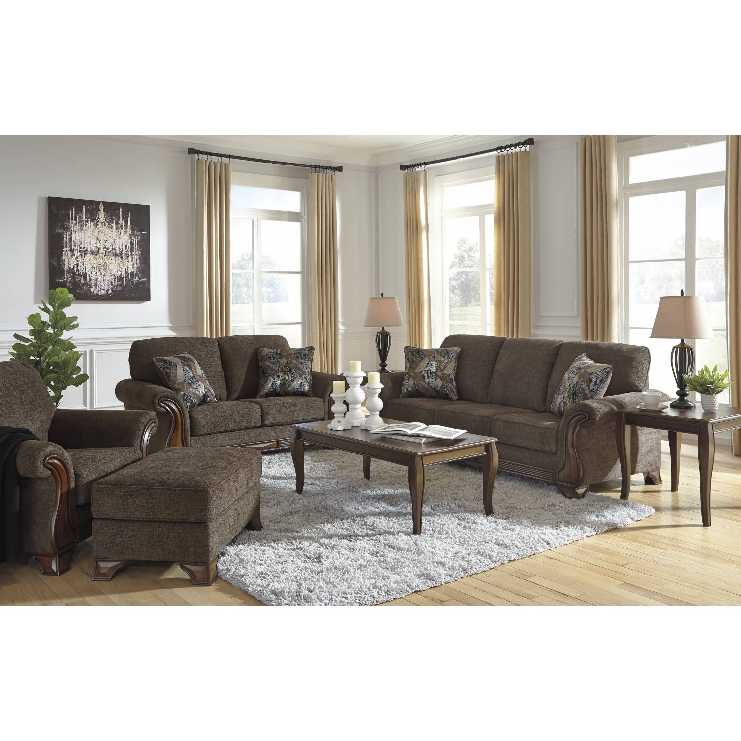 85506-38-35-20 3PC SETS Miltonwood Sofa + Loveseat + Chair