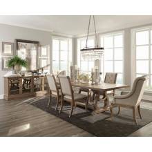 110291-S7 7PC SETS DINING TABLE + 2 ARM CHAIRS + 4 SIDE CHAIRS
