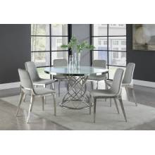 110401-S7 7PC SETS DINING TABLE + 6 DINING CHAIRS