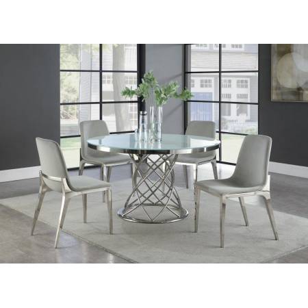 110401-S5 5PC SETS DINING TABLE + 4 DINING CHAIRS