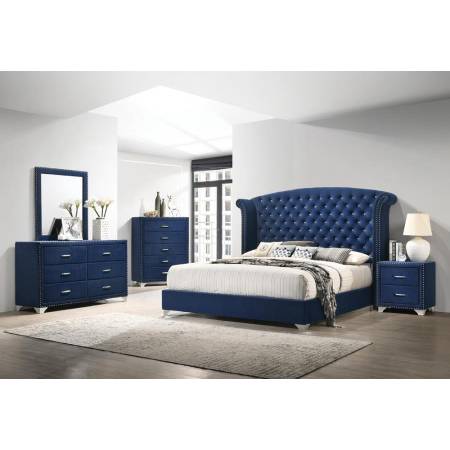 223371KW-S5 5PC SETS CALIFORNIA KING BED + NIGHTSTAND + DRESSER + MIRROR + CHEST
