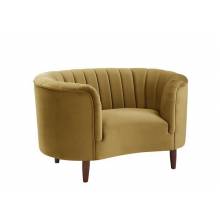 Millephri Chair, Olive Yellow Velvet - LV00165