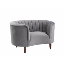 Millephri Chair, Gray Velvet - LV00168