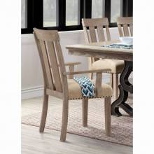 Nathaniel Arm Chair - 62333 - Fabric & Maple