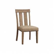 Nathaniel Side Chair- 62332 - Slatted Back - Fabric & Maple