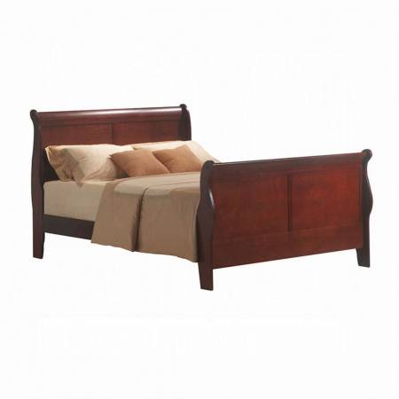 19517ek Louis Philippe III Eastern King Bed - Cherry