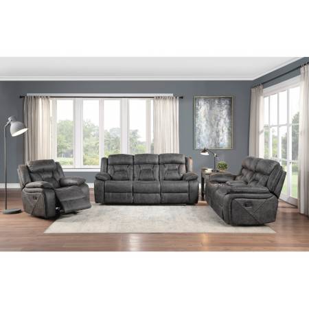 9989GY*3 3PC SETS Sofa + Love Seat + Chair