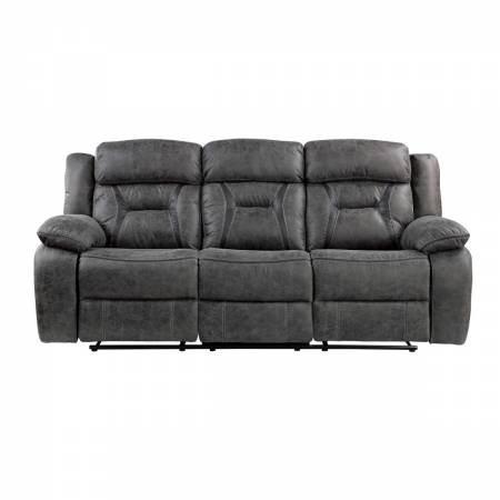 9989GY-3 Double Reclining Sofa