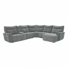 9509DG*6LRPWH5R 6-Piece Modular Power Reclining Sectional with Power Headrest and Right Chaise