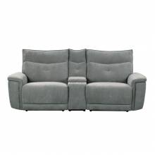 9509DG-2CNPWH* Power Double Reclining Love Seat with Center Console and Power Headrests