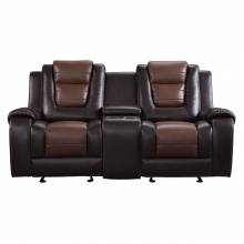 9470BR-2 Double Glider Reclining Love Seat with Center Console